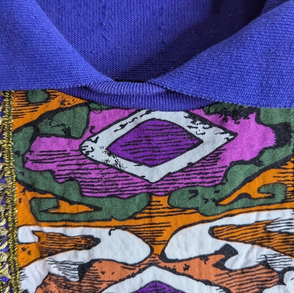 Purple vintage sweater from the '80s. Amazing! Size M - Picture 4 of 7